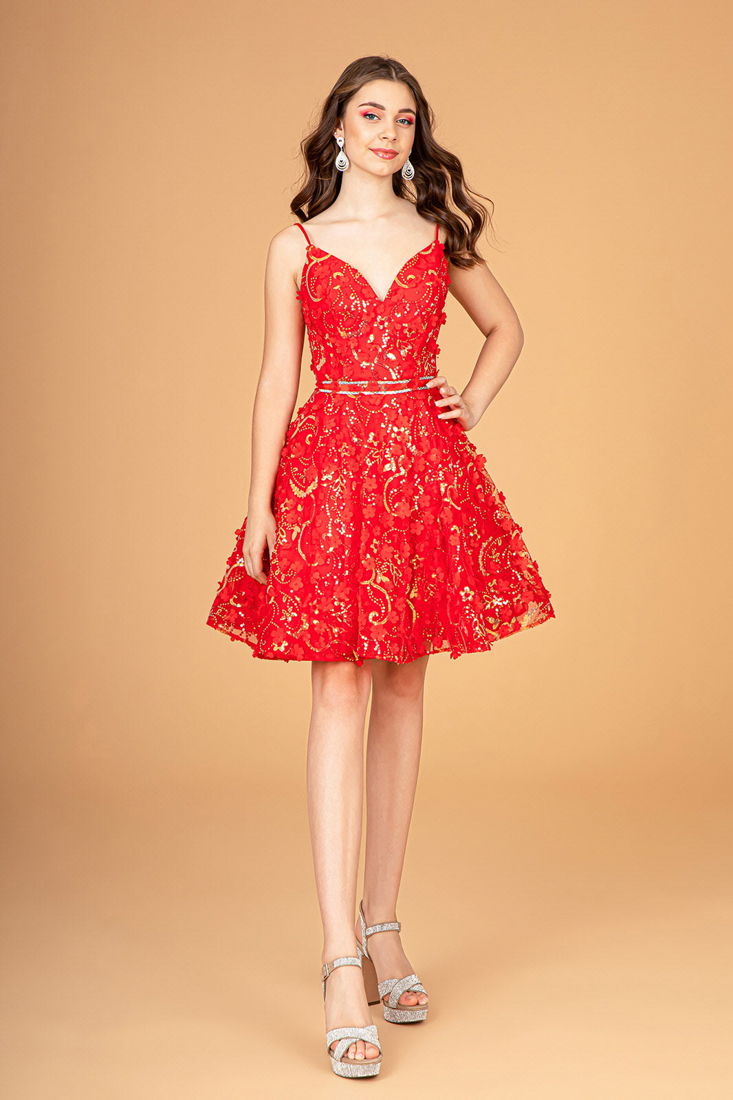 Elizabeth K - GS3091 - Two-Piece Sweetheart Neckline Cocktail Dress - Short