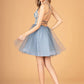Elizabeth K - GS3095 - Mesh Sweetheart Neckline Cocktail Dress - Short