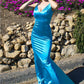 Neon Fitted Satin Dress by Cinderella Divine SE016P - Special Occasion