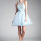 Halter Tulle layered Short Cocktail dress by Cinderella Divine - UJ0119