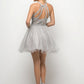 Halter Tulle layered Short Cocktail dress by Cinderella Divine - UJ0119
